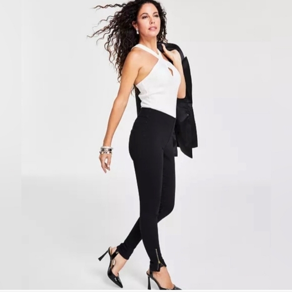 INC International Concepts Black Skinny Jeans - Picture 3 of 5